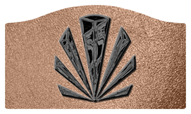 DASHELL-602-BK-SH-BZ Black Sunburst Shimmer Bronze Background